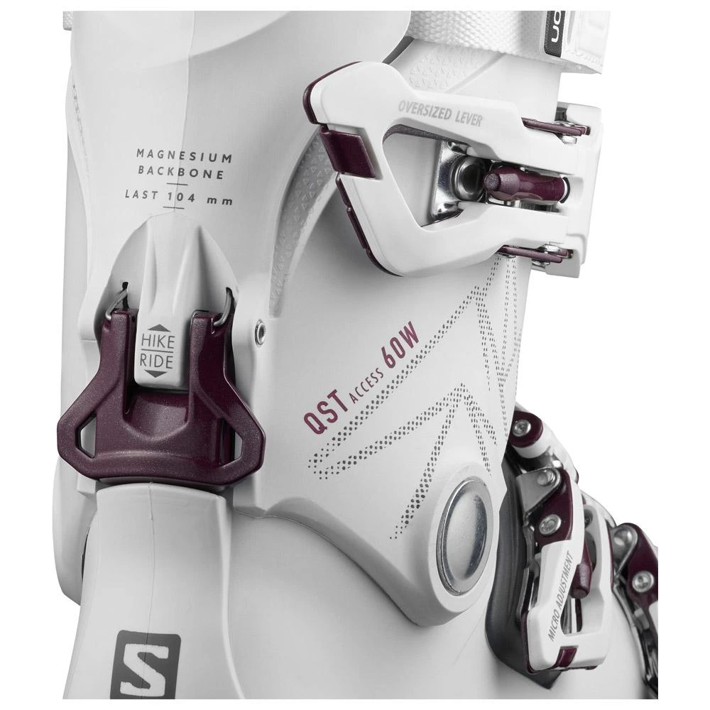 Chaussures De Ski Salomon Qst Access 60 W White Anthracite 6 Chaussures De Ski Salomon Qst Access 60 W White Anthracite – Image 4