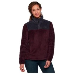 Polaire Black Diamond W Roadie 1/4 Zip Fleece Bordeaux Carbon -Matériel De Ski Reduction 51fcfee51f8d43ce6b78a19d3019c092d42620f3 H23BDIATTH2248777 4