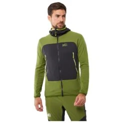 Polaire Millet Fusion Grid Hoodie Fern Noir -Matériel De Ski Reduction 754dd3663401f4459a1104e009e996b169fd0d8d H22MILLTTH1263088 4