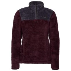 Polaire Black Diamond W Roadie 1/4 Zip Fleece Bordeaux Carbon