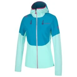 Polaire La Sportiva Session Tech Hoody W Turquoise - Crystal