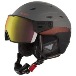 Matériel De Ski Reduction 7 Casque Visière Cairn Shuffle S-visor Evolight Black Graphite Fire