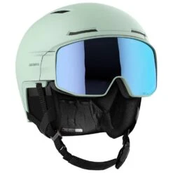 Casque Visière Salomon Driver Prime Sigma Photo Mips White Moss Sky Blue
