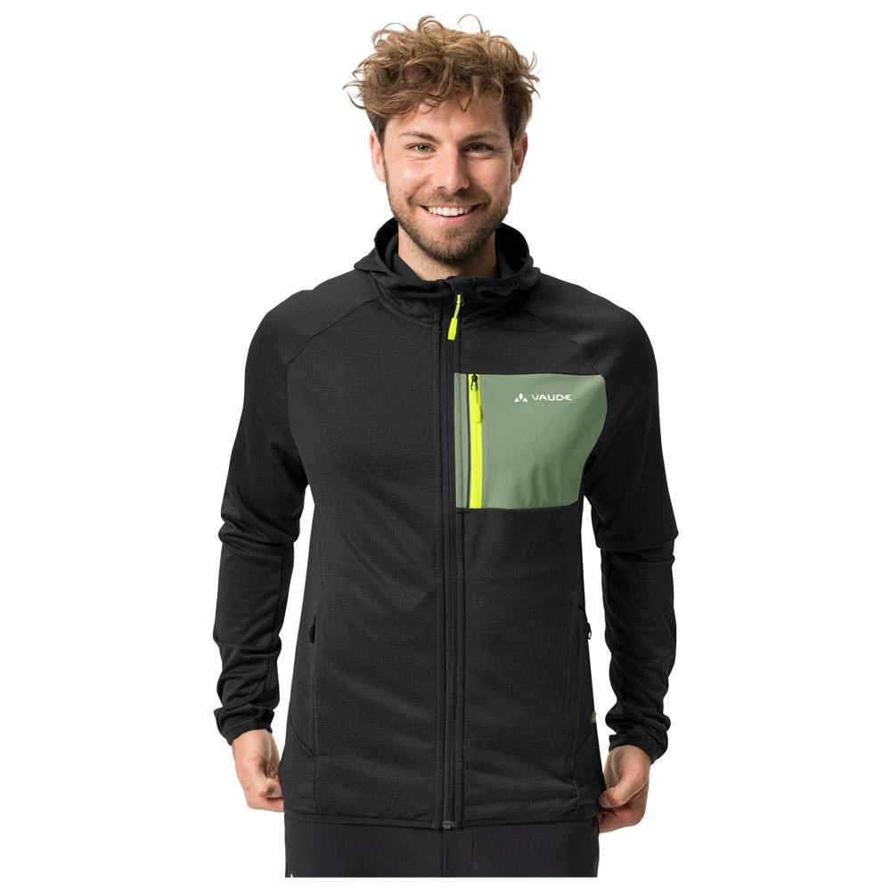 Polaire Vaude Men's Tekoa Fleece Jkt II Black Green 5 Polaire Vaude Men's Tekoa Fleece Jkt II Black Green – Image 3