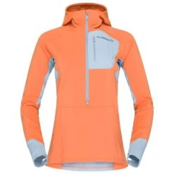 Polaire Norrona Senja Warm1 Hood W's Flamingo