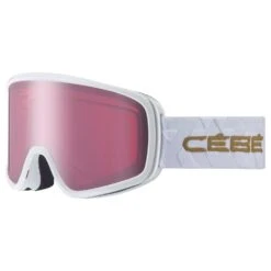 Cébé Masque De Ski Cebe Striker Evo White Gold Shiny Light Rose