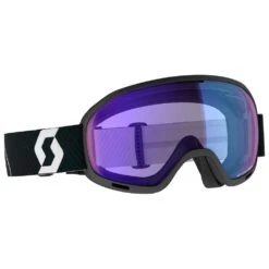 Masque De Ski Scott Unlimited II Otg Mountain Black Illuminator Blue Chrome